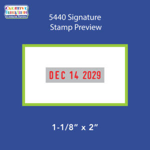 Signature Stamp Trodat Professional 5440 Dater Self-Inking Stamp
