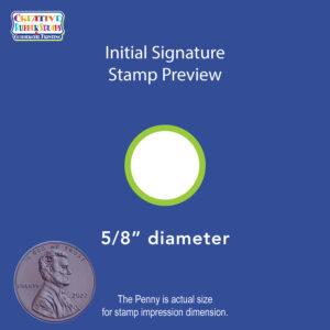 Initial Signature Ideal 170R Custom Self-Inking Stamp