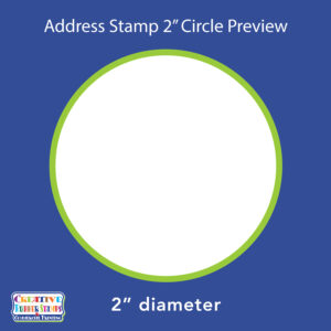 Personalized Address Taylor Round 2" Custom Stamp