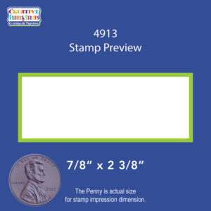 Personalized Address Stamp Baker Rectangle